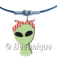 Girl Power Alien Necklace